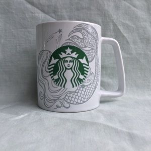 Starbucks Coffee 2020 white and grey siren mermaid logo 11 oz. mug